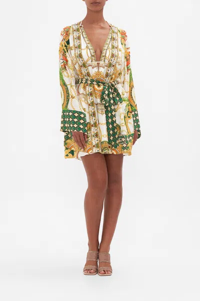 Camilla Short Kimono Wrap My Sweet Devotion In White