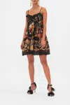 Camilla Short Pintuck Dress With Pockets Stitched In Time In Black