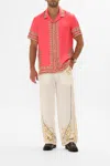 Camilla Short Sleeve Camp Collared Shirt Shell Games