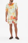 Camilla Short Sleeve Camp Collared Shirt Talk The Walk In Green