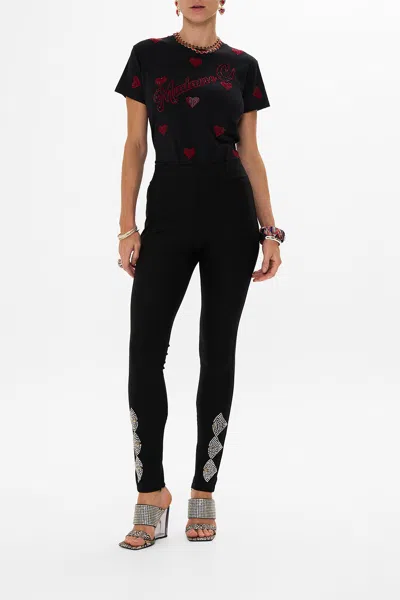 Camilla Short Sleeve Easy Tee Electric Loveland In Black/red