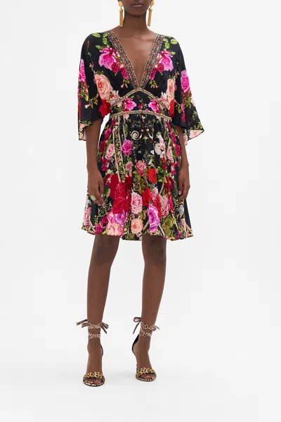 Camilla Short Waisted Dress Reservation For Love In Black/red