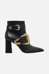 Camilla Sienna Block Heel Boot Solid Black In Black
