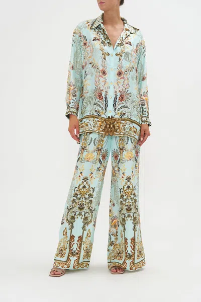 Camilla Single Pocket Shirt Adieu Yesterday In Blue