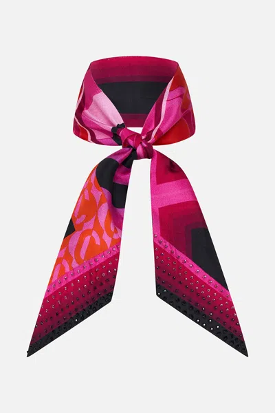 Camilla Skinny Neck Scarf Ciao Palazzo In Pink