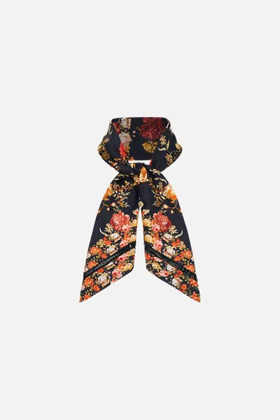 Camilla Skinny Neck Scarf Stitched In Time In Multi