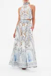 Camilla Skirt With Shaped Seam Season Of The Siren In Blue/