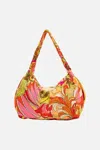 Camilla Slouch Shoulder Bag The Flower Child Society In Orange