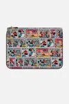 Camilla Small Canvas Clutch A Trip Down The Comic Strip In Grey