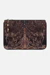 Camilla Small Canvas Clutch Amsterglam In Black/brown