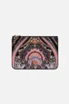Camilla Small Canvas Clutch Florence Field Day In Black