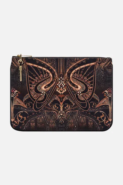 Camilla Small Canvas Clutch Nouveau Noir In Black