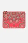 Camilla Small Canvas Clutch Shell Games