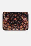 Shop Camilla Small Canvas Clutch Stitched In Time In Black