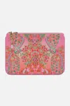 Camilla Small Canvas Clutch Tea With Tuschinski