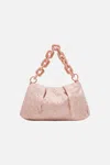 Camilla Small Clutch With Chain Solid Pink In Pink