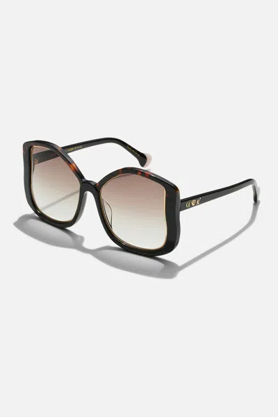 Camilla Social Butterfly Sunglasses Dark Tort / Black