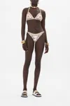 Camilla Soft Tie Bikini With Trim Palazzo Play Date In Brown/gold