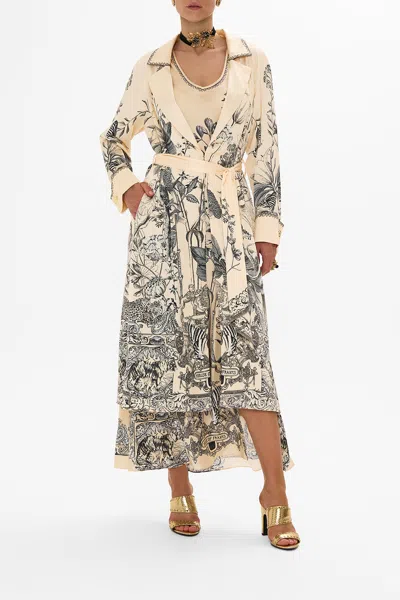 Camilla Soft Trench With French Cuff Etched Into Eternity In Beige/