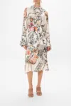 Camilla Split Cuff Soft Coat De Haar Memoirs In White