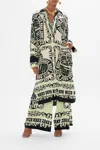 Camilla Split Cuff Soft Coat Double Dutch In Green