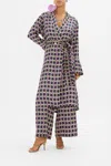 Camilla Split Cuff Soft Coat Film Diva In Black