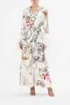 Camilla Split Cuff Soft Coat With Feathers De Haar Memoirs In White