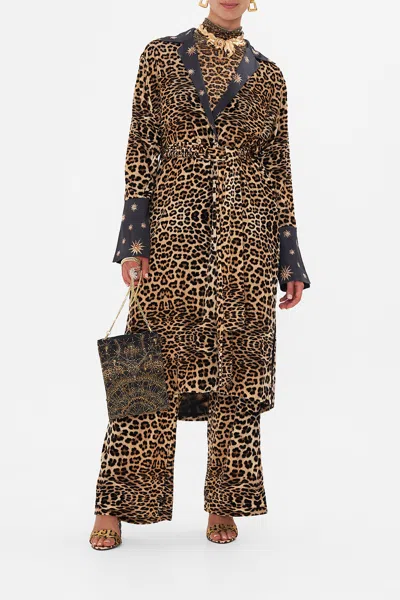 Camilla Split Cuff Soft Velvet Coat Soul Of A Star Gazer In Yellow