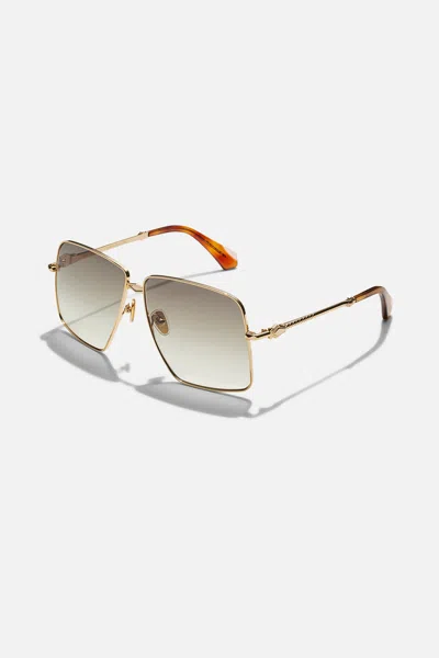 Camilla Step On Board Sunglasses Soft Gold In Gray