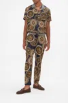 Camilla Straight Leg Elasticated Waist Pant Duomo Kaleido