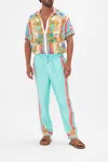 Camilla Straight Leg Elasticated Waist Pant Sail Away With Me In Blue