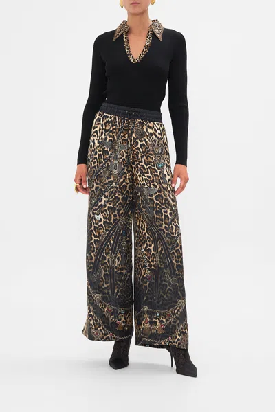 Camilla Straight Leg Pant Amsterglam In Black/brown