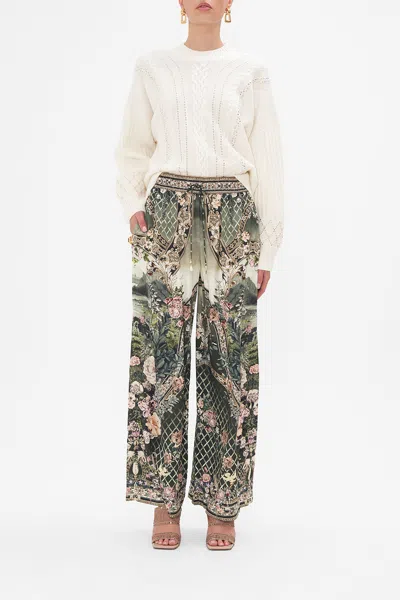 Camilla Straight Leg Pant Garden Of Good Fortune In Green