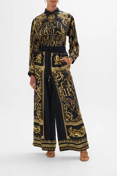 Camilla Straight Leg Pant With Pocket Once Upon A Time In Black