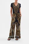 Camilla Straight Leg Track Pant Duomo Kaleido In Navy