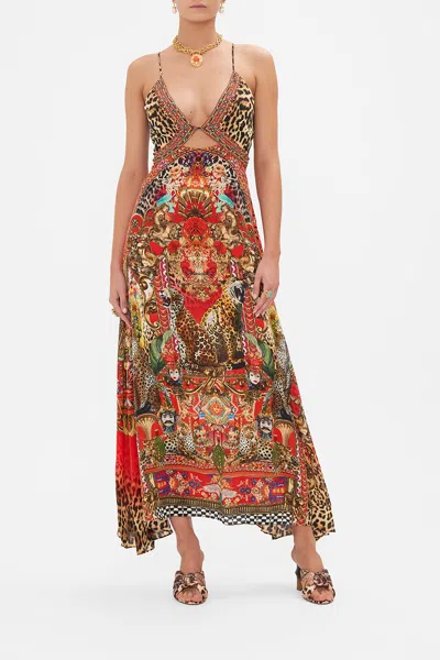 Camilla Strappy Dress With Cut Out From Generation To Generation In Red