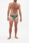 Camilla Swim Brief Sing My Song In Green