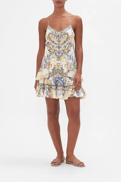 Camilla T Back Shoestring Top Soul Searching In Gray