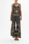 Camilla Tank Top With Strap Bead Detail Dance With The Duke In Navy