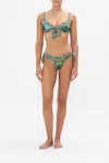 Camilla Dip Front Pant With Ties Sing My Song In Green