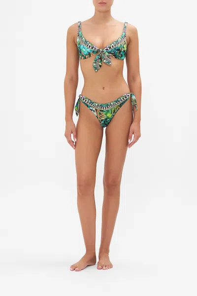 Camilla Tie Front Bra Sing My Song In Green