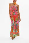 Camilla Tie Waist Strapless Jumpsuit Windmills And Wildflowers