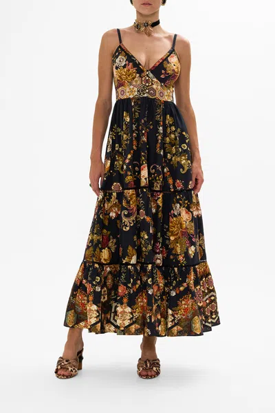 Camilla Tiered Bodice Dress Stitched In Time In Black