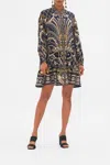 Camilla Tiered Shirt Dress Dance With The Duke In Navy