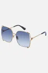 Camilla Too Glam To Give A Dam Sunglasses Gold / Black