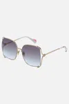 Camilla Too Glam To Give A Dam Sunglasses Gold / Nude