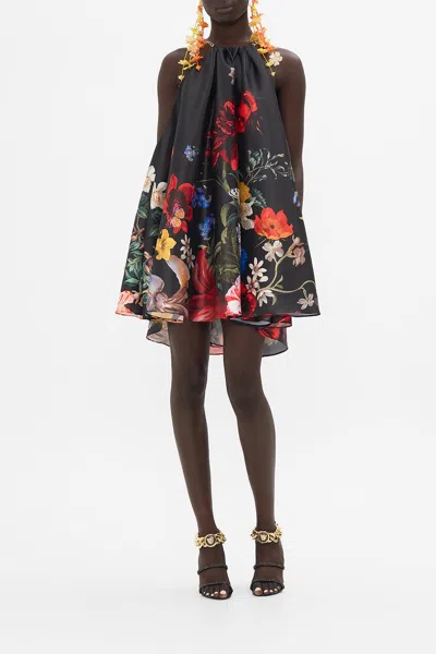 Camilla Trapeze Mini Dress A Still Life In Black