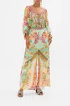 Camilla Tuck Front Pant An Italian Welcome In Green/multi