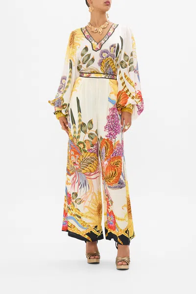 Camilla Tuck Front Pant Sunflowers On My Mind In Multi