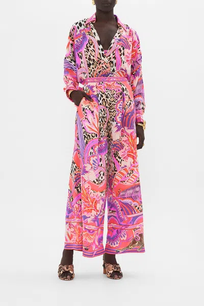 Camilla Tuck Front Pant Viola Vintage In Pink